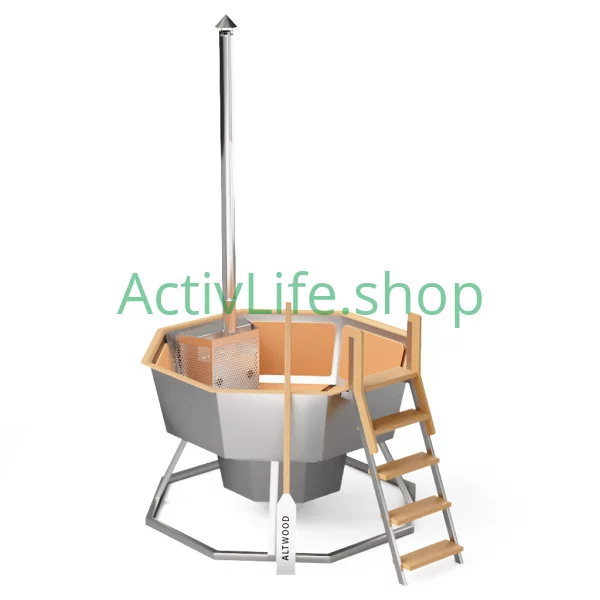 Купить банный чан «comfort neo» на подставке со встроенной печью 1750 мм — Орёл	